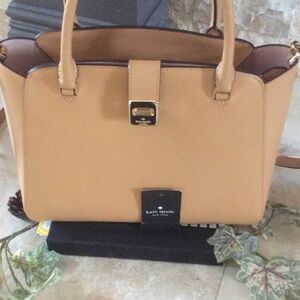 Kate Spade Medium T Handle Satchel with crossbody strap
